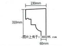 产品分解图型 - 檐口线，型号：SX311-YK-3，规格：230x310mm(3) - 绍兴三象EPS建材 sx.sx311.cc